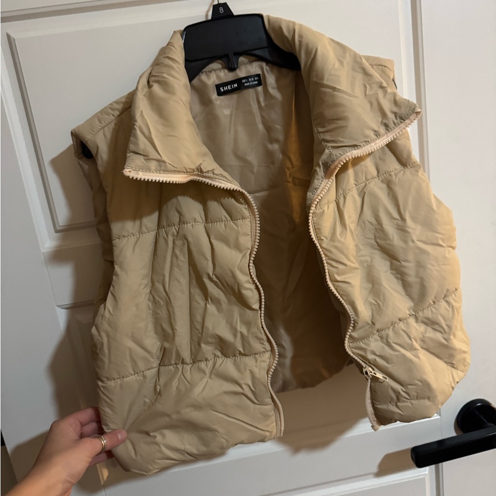 SHEIN Light Tan Outerwear